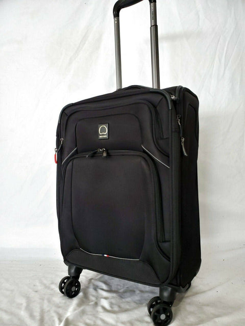 Delsey OptiMax Lite 21" Expandable Carry-On Suitcase Luggage Spinner Black