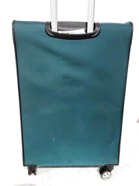 $580 Samsonite 25" Softside Expandable Spinner Suitcase Luggage Green Check In
