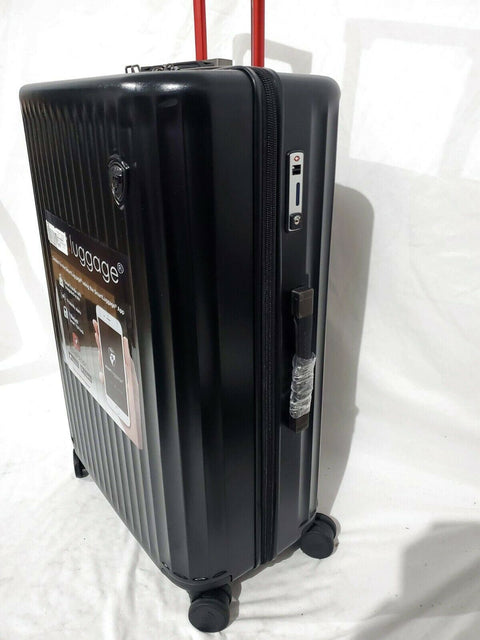 $600 HEY'S 30" Hard Case Spinner Suitcase Luggage Black Smart Luggage TSA Lock