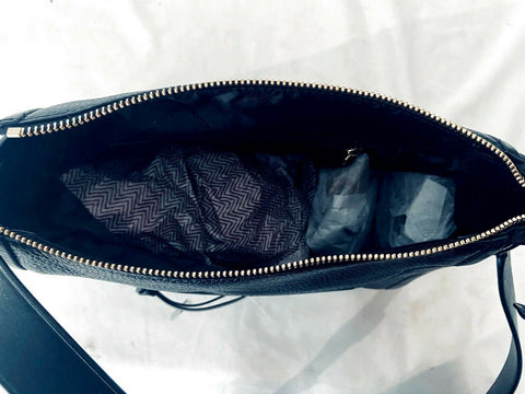 $248 MICHAEL KORS Women's Carine Leather Large Crossbody Hand Shoulder Bag Black