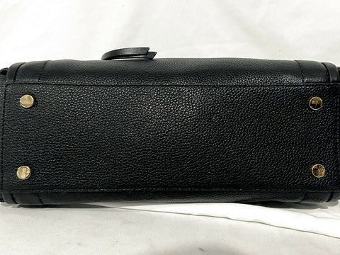 $278 MICHAEL KORS Women's Carine Leather Large Satchel Hand Shoulder Bag Black