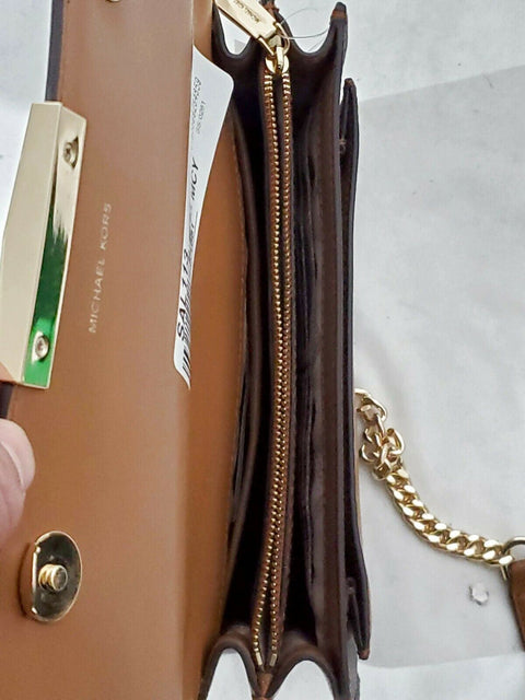 $228 New MICHAEL KORS Women's JADE Signature Large Gusset Shoulder Bag