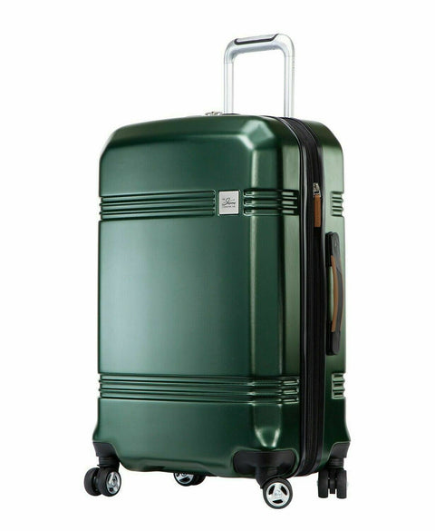 $240 Skyway Glacier Bay 24" Check-In Hardside Spinner Luggage Suitcase Green