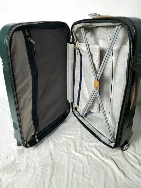 $240 Skyway Glacier Bay 24" Check-In Hardside Spinner Luggage Suitcase Green