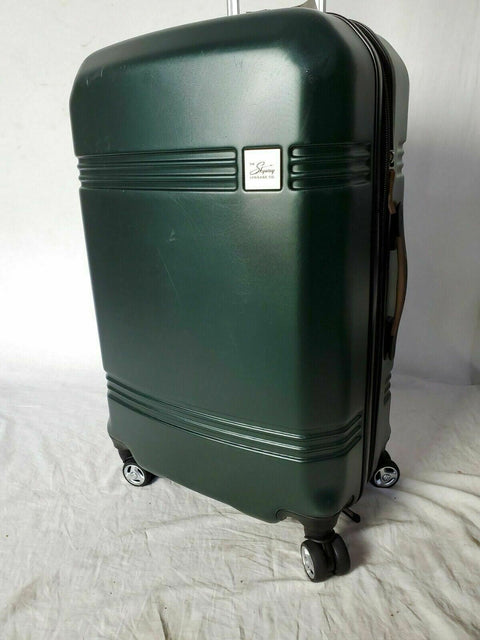 $240 Skyway Glacier Bay 24" Check-In Hardside Spinner Luggage Suitcase Green