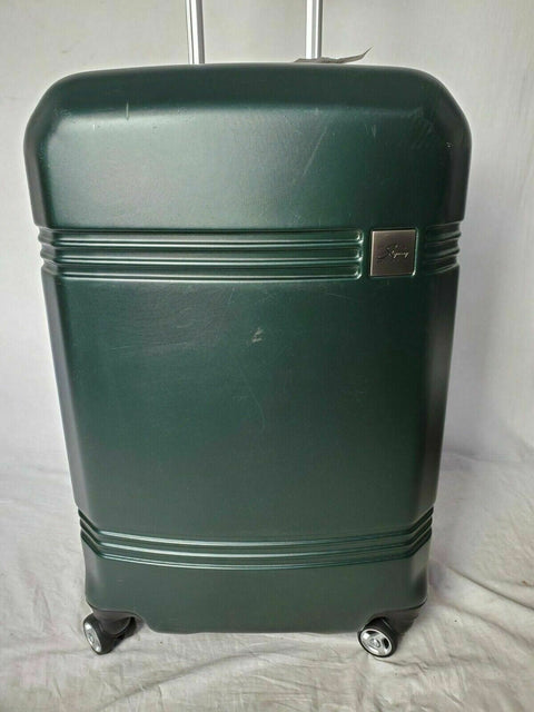 $240 Skyway Glacier Bay 24" Check-In Hardside Spinner Luggage Suitcase Green
