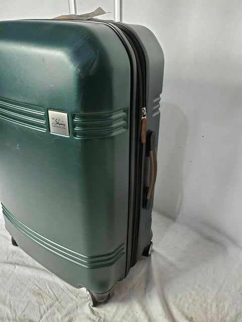 $240 Skyway Glacier Bay 24" Check-In Hardside Spinner Luggage Suitcase Green