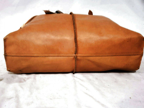 $199 The SAK Women's Leather Vachetta Collection Tote Shopper Bag Beige