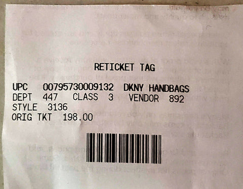 DKNY Women's Bryant Park Top Zip Backpack Shoulder Bag Black Plaids