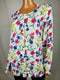 Karen Scott Women's Long Sleeves Button Front Multi Floral Knit Cardigan Plus 2X