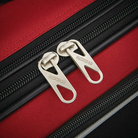 New American Tourister Fieldbrook XLT Softside Upright Luggage Set 3 Piece Red