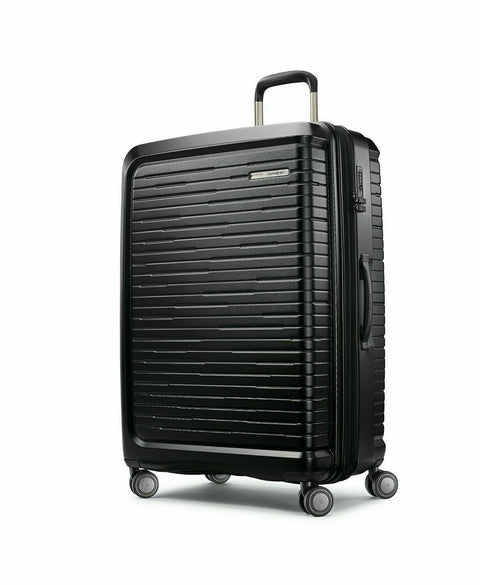 $720 NEW SAMSONITE SILHOUETTE 16 29" EXPANDABLE HARDSIDE SPINNER SUITCASE BLACK