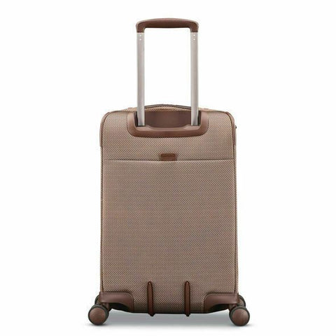 $745 New Hartmann Global Carry On Expandable Spinner Mocha Monogram Luggage 21"