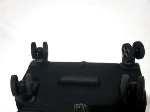 $300 Delsey DLX 22" Expandable Carry-On Suitcase Luggage Spinner Black