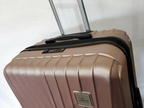 $400 Skyway Epic Large 28"Check-In Luggage Pink Rose Hardcase Suitcase