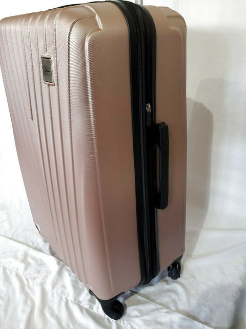 $400 Skyway Epic Large 28"Check-In Luggage Pink Rose Hardcase Suitcase