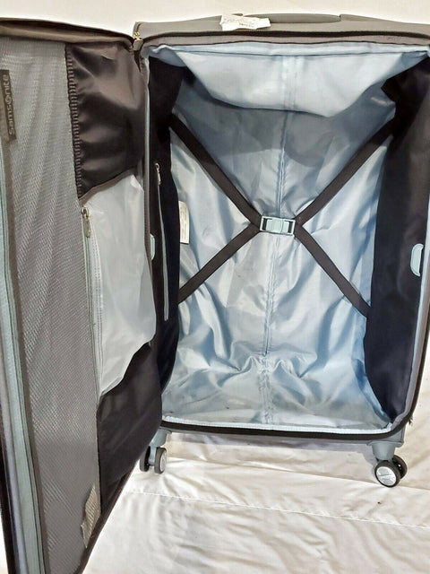 $480 Samsonite Lite-Air DLX 29" Expandable Spinner Suitcase Gray Check In Large