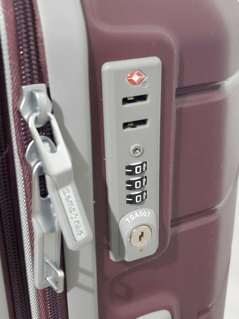 $400 Samsonite Freeform 24" Hard Case Medium Spinner Luggage Suitcase Merlot