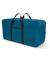 Marc New York Carry A Ton Check-In Duffle Bag Teal Luggage Lightweight 32"