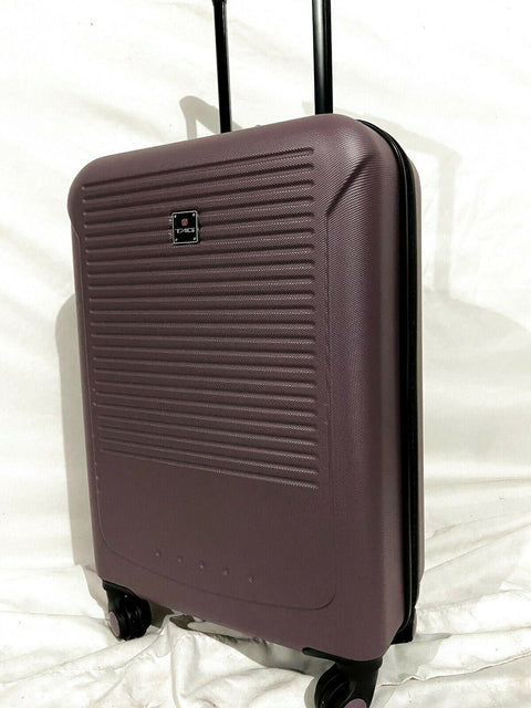 $260 New Tag Riverside 20'' Hard Spinner Suitcase Luggage Carry On Purple Mauve
