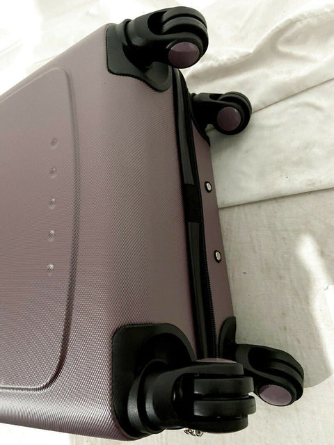 $260 New Tag Riverside 20'' Hard Spinner Suitcase Luggage Carry On Purple Mauve