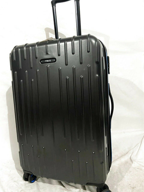 Revo Rain 25" Hard Shell Expandable Spinner Suitcase Luggage TSA Lock Gray