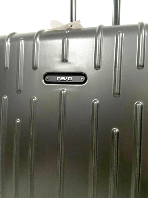 Revo Rain 25" Hard Shell Expandable Spinner Suitcase Luggage TSA Lock Gray