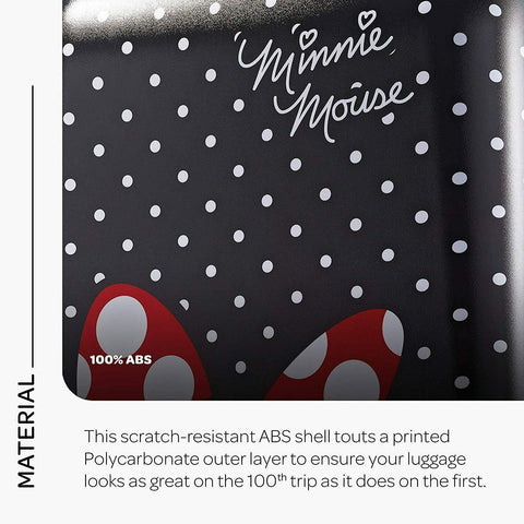$480 American Tourister Disney Hard Luggage Spinner Wheels Minnie Mouse 28"
