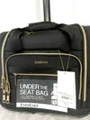 $180 NEW BEBE 15" Under-Seat Two Wheel Suitcase Black Carry On Luggage