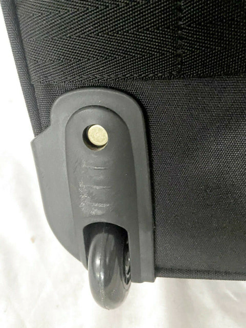$180 NEW BEBE 15" Under-Seat Two Wheel Suitcase Black Carry On Luggage