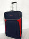 New Nautica Oceanview 24" Luggage Two Wheeled Suitcase Blue Red Medium Check In