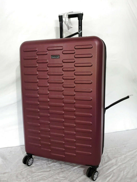 Travelers Club Luggage Shannon Spinner Expandable Luggage 28" Large Wine Rose
