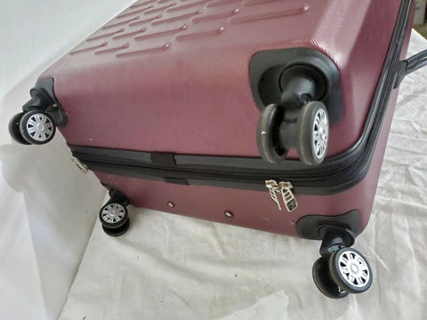 Travelers Club Luggage Shannon Spinner Expandable Luggage 28" Large Wine Rose