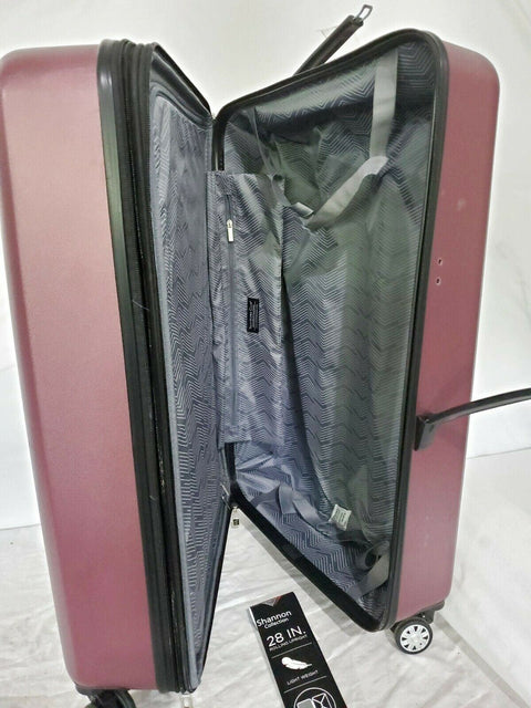Travelers Club Luggage Shannon Spinner Expandable Luggage 28" Large Wine Rose