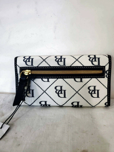 $138 Dooney & Bourke Women's Continental Clutch Wallet Bifold Blue White