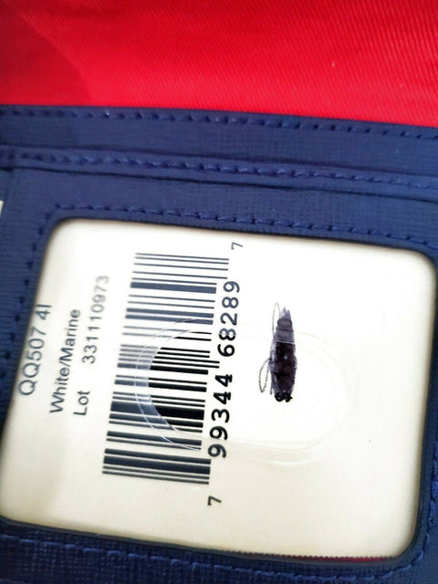 $138 Dooney & Bourke Women's Continental Clutch Wallet Bifold Blue White