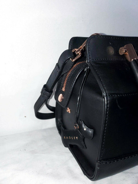 $298 New Radley London Women Treen Manor Leather Medium Zip Barrel Satchel BAG