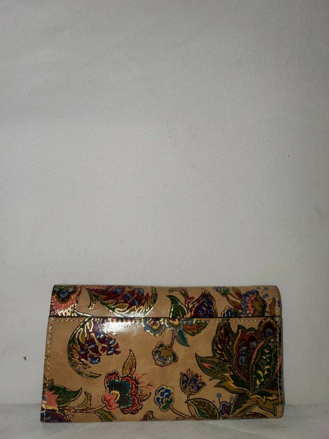 New Patricia Nash Women's French Tapestry Terresa Trifold Wallet Leather Floral