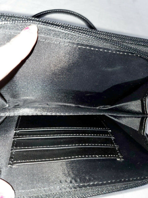 $89 New Giani Bernini Women's Turn-lock Glazed Crossbody Shoulder Bag Black