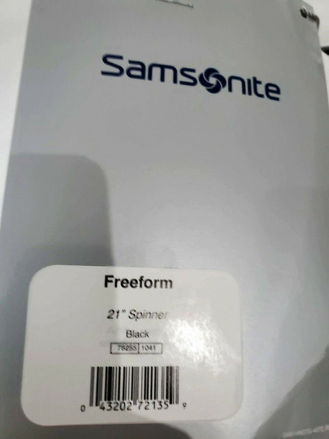 $340 NEW Samsonite Freeform 21" Hard Carry-On Spinner Luggage Suitcase Black TSA