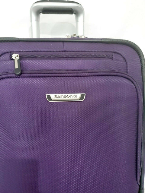 $480 New Samsonite Precision 21" Carry-On Spinner Luggage Suitcase Purple