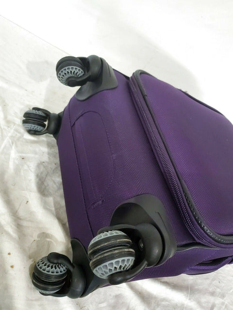 $480 New Samsonite Precision 21" Carry-On Spinner Luggage Suitcase Purple