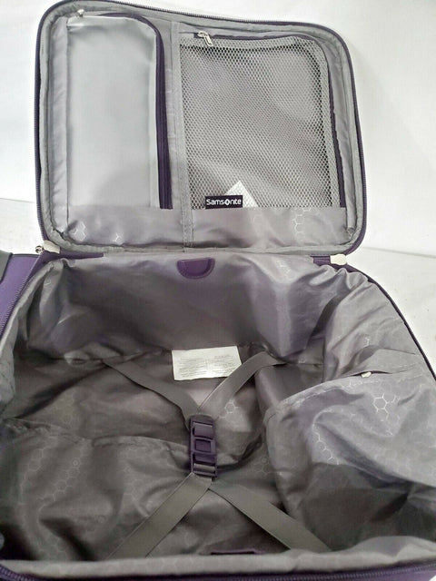 $480 New Samsonite Precision 21" Carry-On Spinner Luggage Suitcase Purple