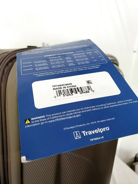 New Travelpro Pathways 2.0 25" Hardcase Spinner Luggage Gold Suitcase TSA
