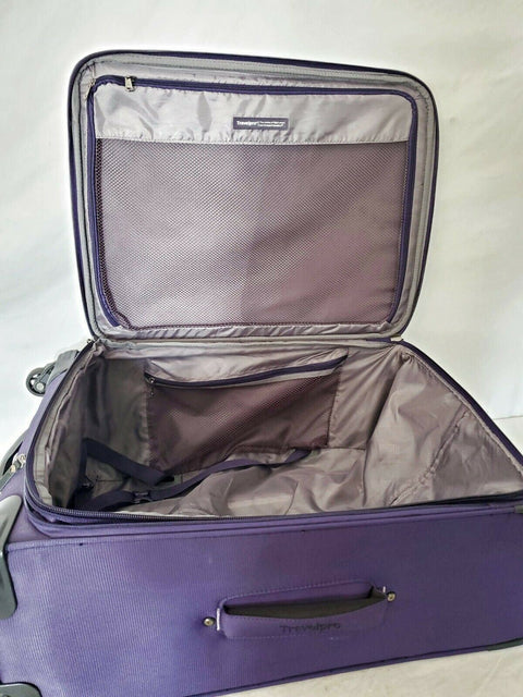 $360 TRAVELPRO WALKABOUT 5 25" SPINNER SUITCASE PURPLE  LUGGAGE CHECK IN