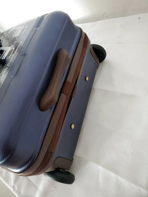 $300 London Fog Brentwood 15" Hardside Under-Seat Carry-On Suitcase Blue