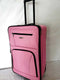 $240 New Rockland 24" Luggage Rolling Suitcase Pink Two Wheeled