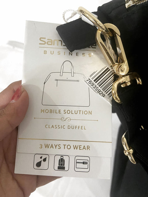 $480  New Samsonite -CLASSIC CONVERTIBLE CARRYALL Tote Bag Large