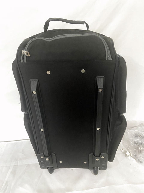New Fila 22" Lightweight Carry On Rolling Duffel Bag Back Pack Black