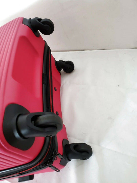 $320 New Solite Maven 2.0 Expandable Spinner Luggage 22" Carry On Pink